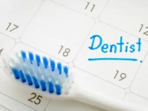 calendar and toothbrush