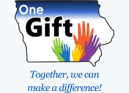 One Gift logo and slogan, "Together, we can make a difference!"