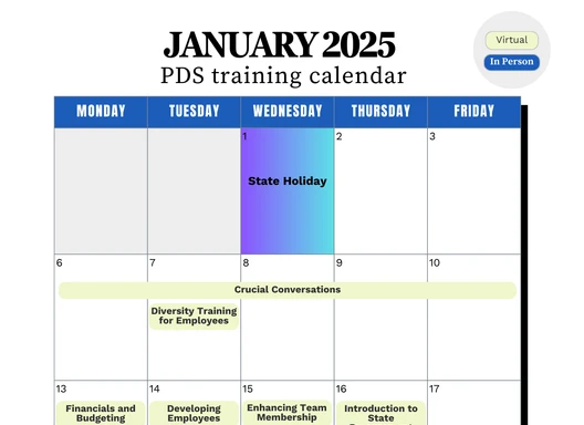 January 2025 Calendar