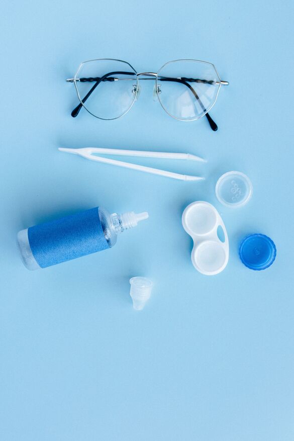 eye glasses and contact lens supplies