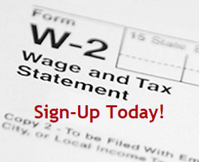 W-2 tax form signup